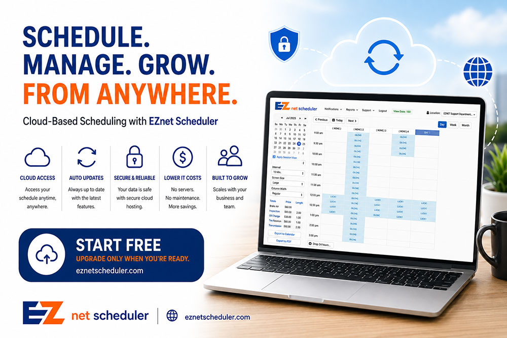 Cloud-Based Scheduling Software: Access EZnet Scheduler Anytime, Anywhere