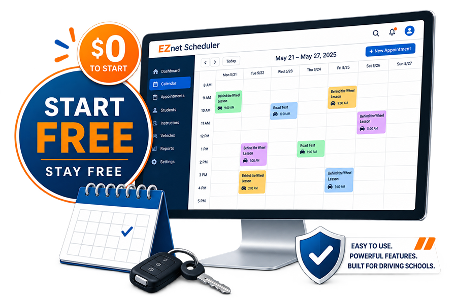 Start free with EZnet Scheduler